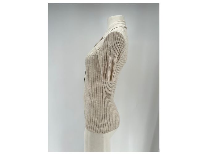Autre Marque Polo de canalé "Socotra" Beige - vista 4