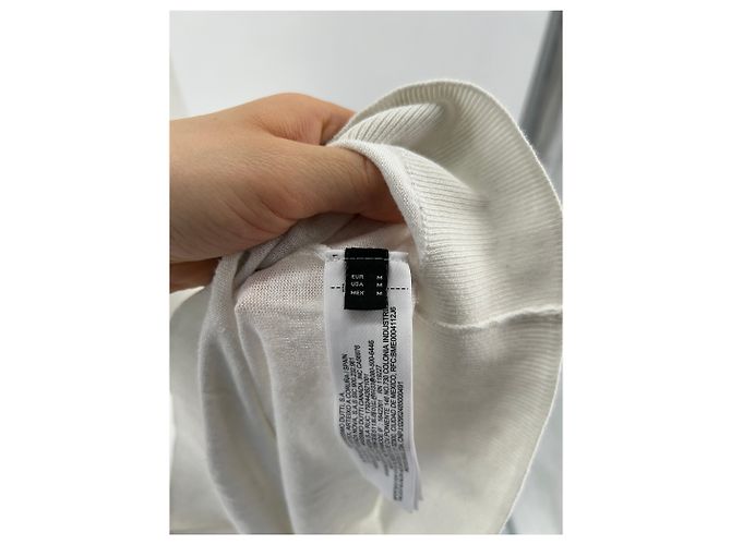 Camiseta blanca de manga larga de algodón Massimo Dutti Blanco - vista 6