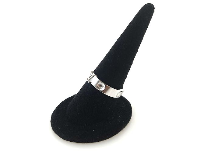 Louis Vuitton Anello in Oro Bianco Inciso - vista 2