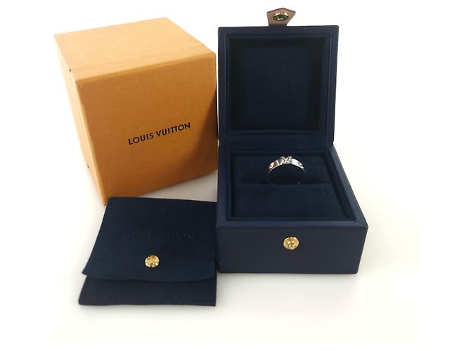 Louis Vuitton Anello in Oro Bianco Inciso - vista 5