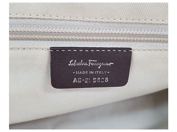 Salvatore Ferragamo Borsa Tote Decorativa Gancini Rosso - vista 10