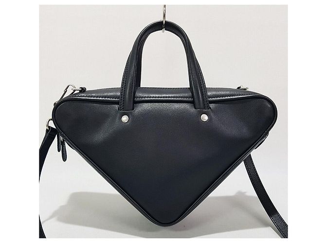 Balenciaga Borsa a tracolla Triangle XS con logo Argento - vista 5