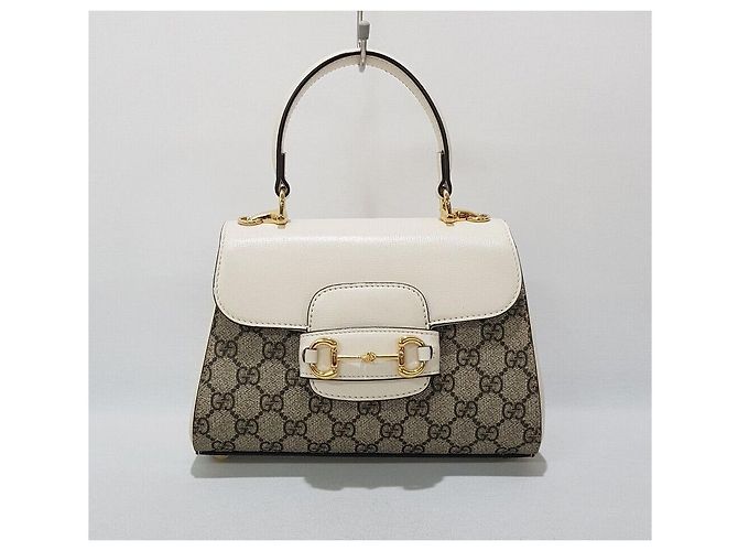 Gucci Mini-Top-Handle-Umhängetasche Horsebit Silber - Ansicht 2