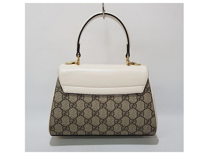Gucci Mini-Top-Handle-Umhängetasche Horsebit Silber - Ansicht 4