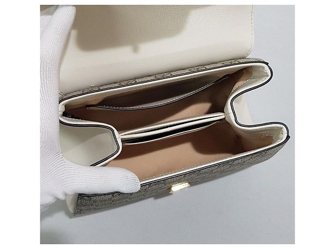 Gucci Mini-Top-Handle-Umhängetasche Horsebit Silber - Ansicht 9