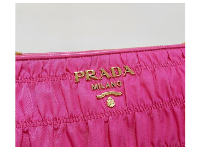 Prada Borsa a catena Gaufre Rosa - vista 3