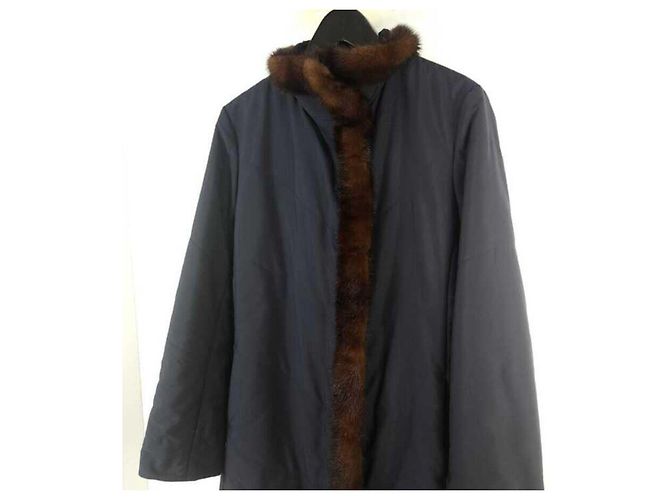 Loro Piana Mink-Pelzjacke mit Gürtel - Ansicht 2