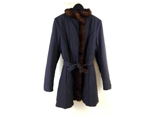 Loro Piana Mink-Pelzjacke mit Gürtel - Ansicht 3