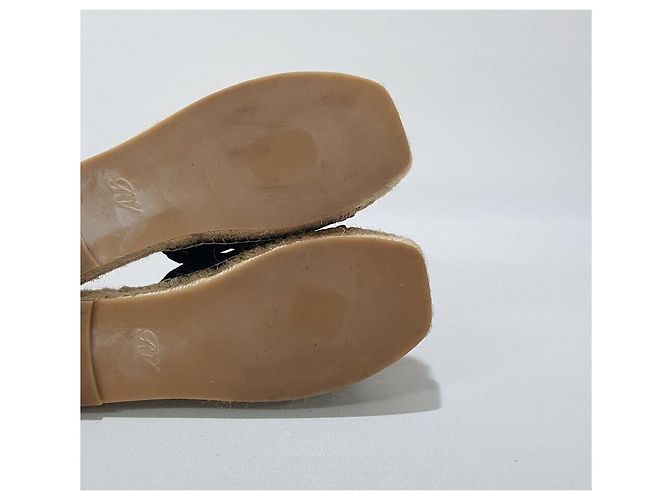 Roger Vivier Sandalias de esparto con hebilla de cristal - vista 8