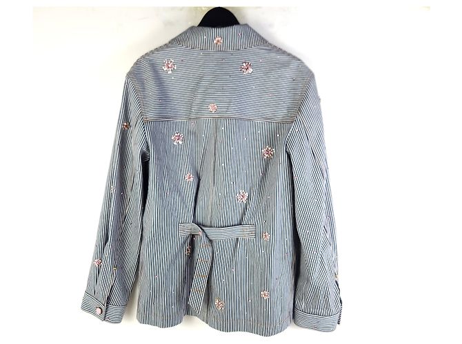Louis Vuitton Jaqueta de trabalho adornada com strass Nigo Cherry Blossom - vista 3