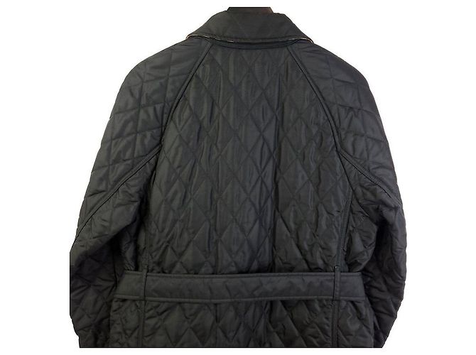Burberry Diamantgestepptes Nylon-Canvas-Feldjacke Schwarz - Ansicht 4