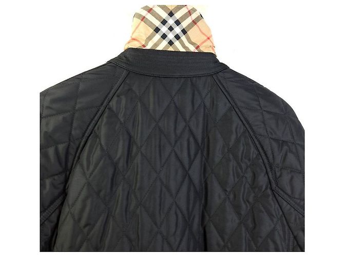 Burberry Diamantgestepptes Nylon-Canvas-Feldjacke Schwarz - Ansicht 5