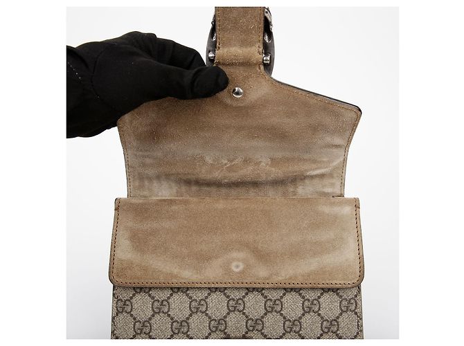 Gucci Borsa a tracolla mini catena Dionysus Bianco - vista 7