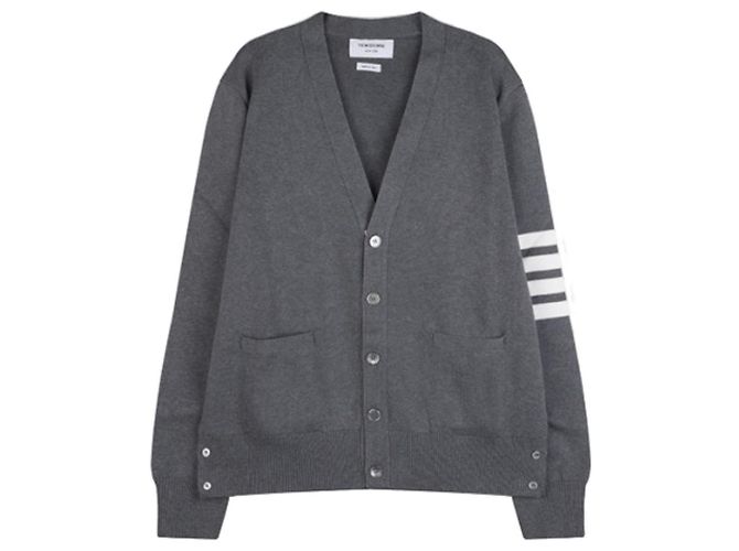 Thom Browne Diagonal Milano Stitch Cardigan Braun - Ansicht 2