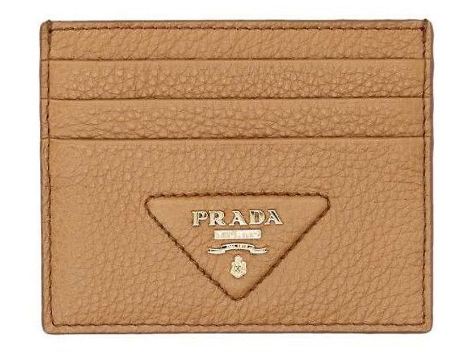 Prada Cartera para tarjetas de cuero Naranja - vista 4