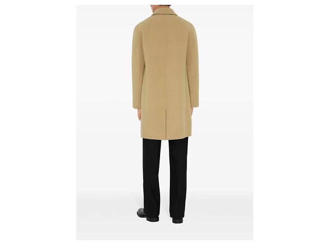 Burberry Mid-Length Wool Car Coat Orange - view 7