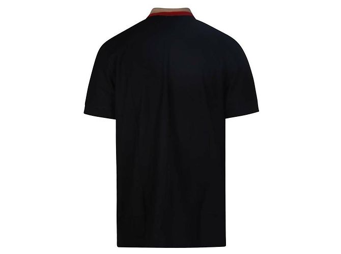 Burberry Gestreiftes Polo-Shirt mit Logo Schwarz - Ansicht 5