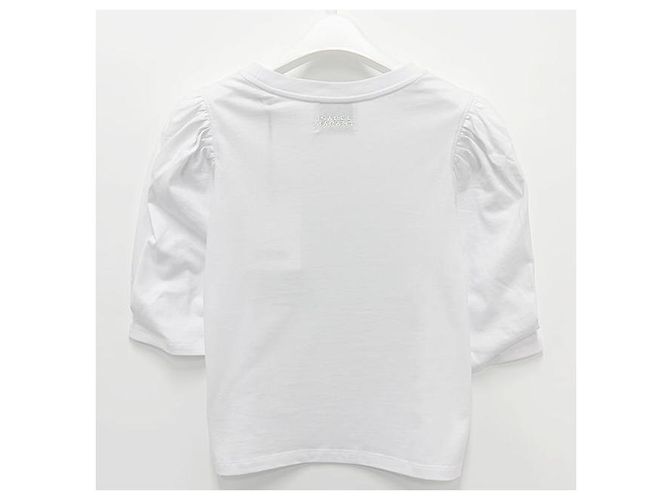 Isabel Marant T-Shirt mit kurzen Ärmeln aus Bio-Baumwolle Weiß - Ansicht 2