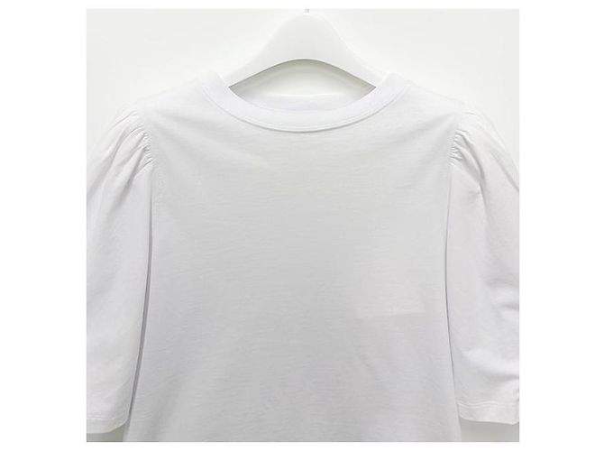 Isabel Marant T-Shirt mit kurzen Ärmeln aus Bio-Baumwolle Weiß - Ansicht 3