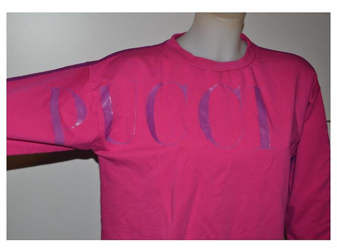 Sudadera Maxi Vestido Mini Emilio Pucci Rosa Violeta Algodón Morado oscuro - vista 2