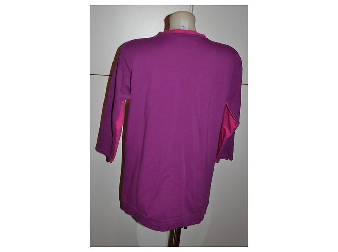 Sudadera Maxi Vestido Mini Emilio Pucci Rosa Violeta Algodón Morado oscuro - vista 4