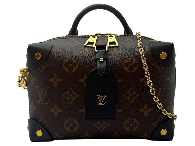 Louis Vuitton Borsa a tracolla Petit Mal in suede Monogram Nero - vista 2