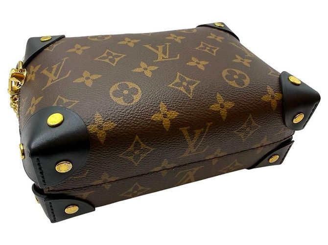 Louis Vuitton Borsa a tracolla Petit Mal in suede Monogram Nero - vista 5