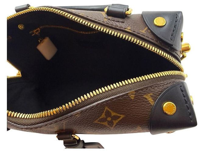Louis Vuitton Borsa a tracolla Petit Mal in suede Monogram Nero - vista 7