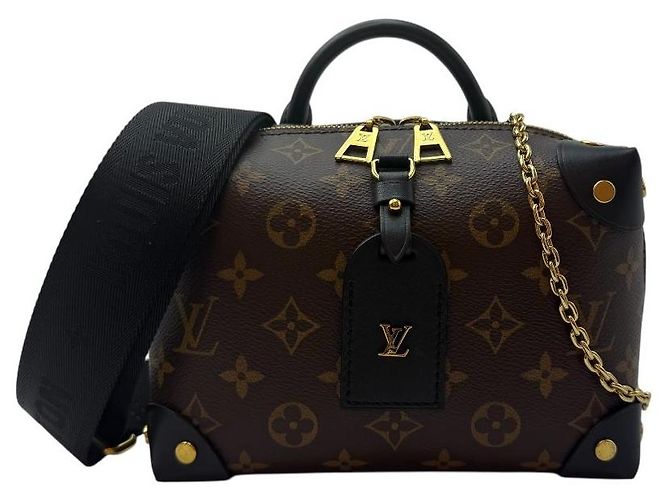 Louis Vuitton Borsa a tracolla Petit Mal in suede Monogram Nero - vista 9