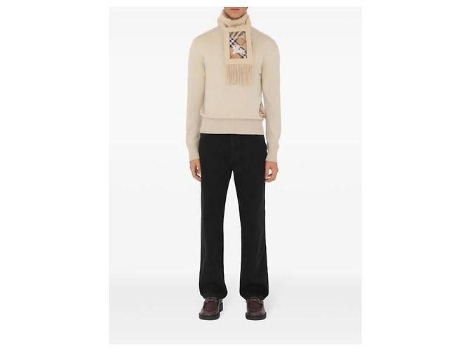 Burberry Cashmere-Schal Check Label - Ansicht 6