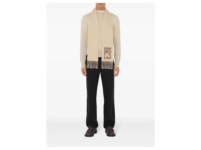 Burberry Cashmere-Schal Check Label - Ansicht 7