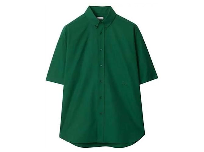 Burberry Camicia Oxford in cotone Verde - vista 4