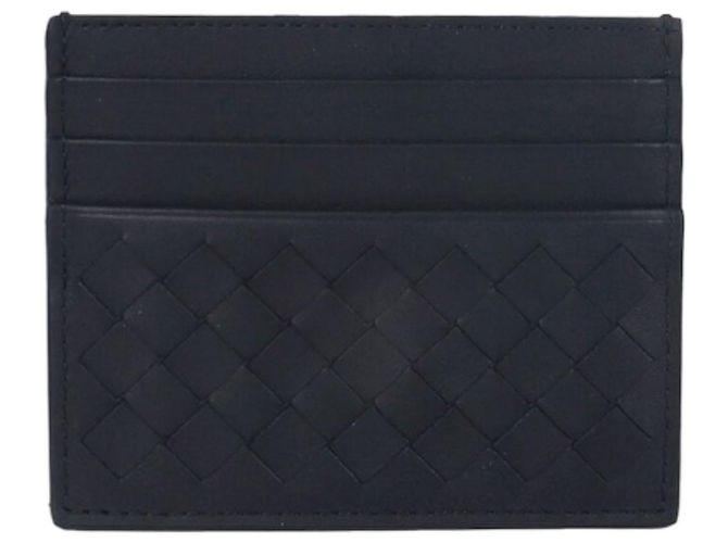 Bottega Veneta Portafoglio per carte Intrecciato Blu - vista 2
