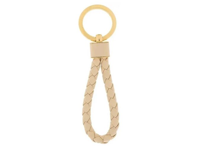 Bottega Veneta Intrecciato Leather Keyring Orange - view 4