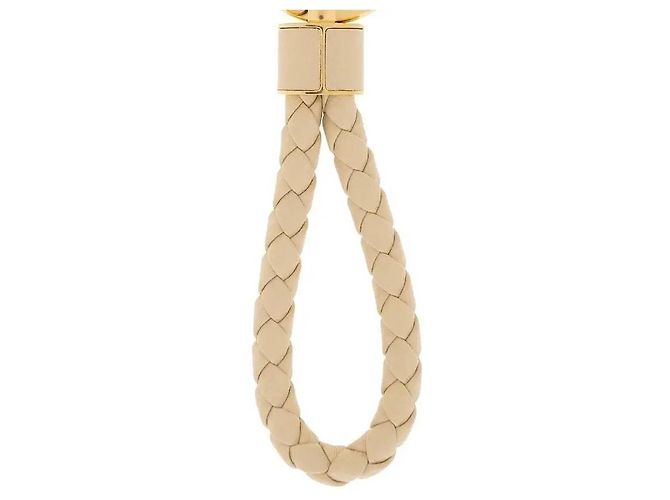 Bottega Veneta Intrecciato Leather Keyring Orange - view 5