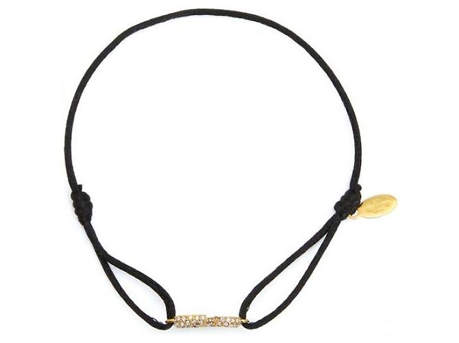 Valentino Pulseira de algodão com logo Garavani - vista 6