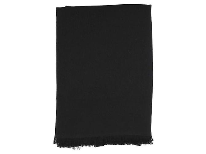 Gucci Sciarpa in jacquard di lana e seta Nero - vista 4