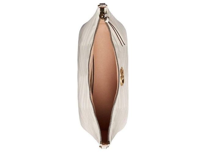 Gucci Borsa a Spalla GG Marmont Matelassé Bianco - vista 6