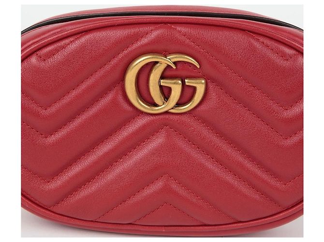 Gucci GG Marmont Gürteltasche Rot - Ansicht 2