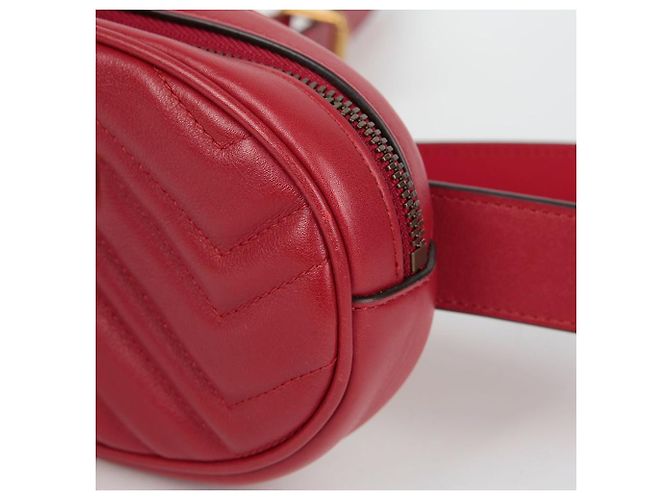 Gucci GG Marmont Gürteltasche Rot - Ansicht 3
