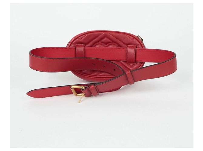 Gucci GG Marmont Gürteltasche Rot - Ansicht 4