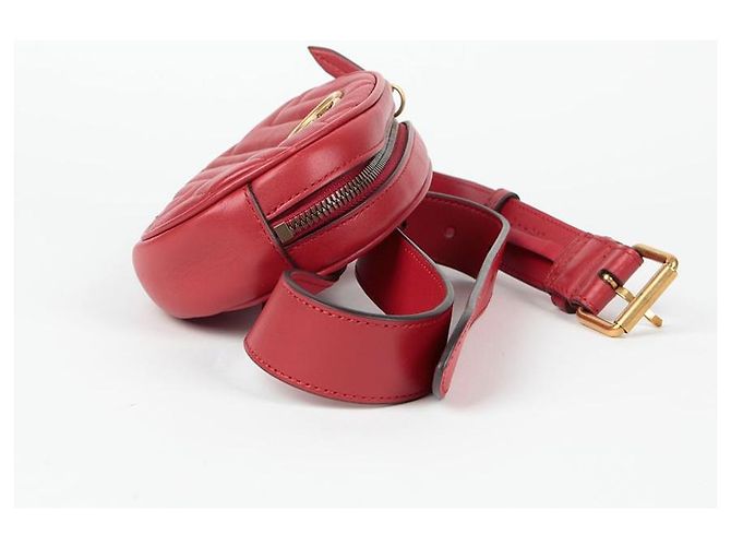 Gucci GG Marmont Gürteltasche Rot - Ansicht 5