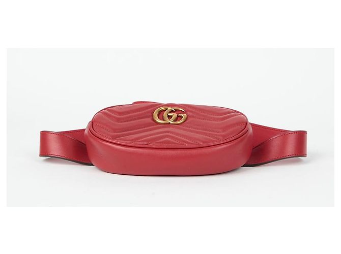 Gucci GG Marmont Gürteltasche Rot - Ansicht 6