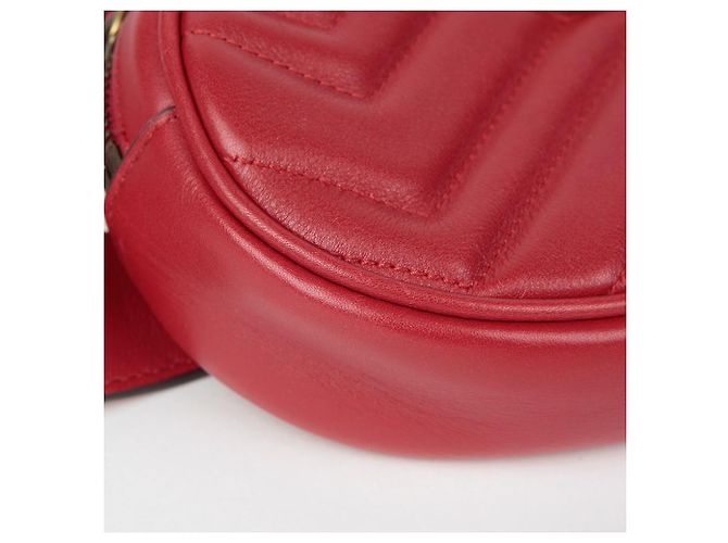 Gucci GG Marmont Gürteltasche Rot - Ansicht 7