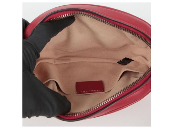 Gucci GG Marmont Gürteltasche Rot - Ansicht 9