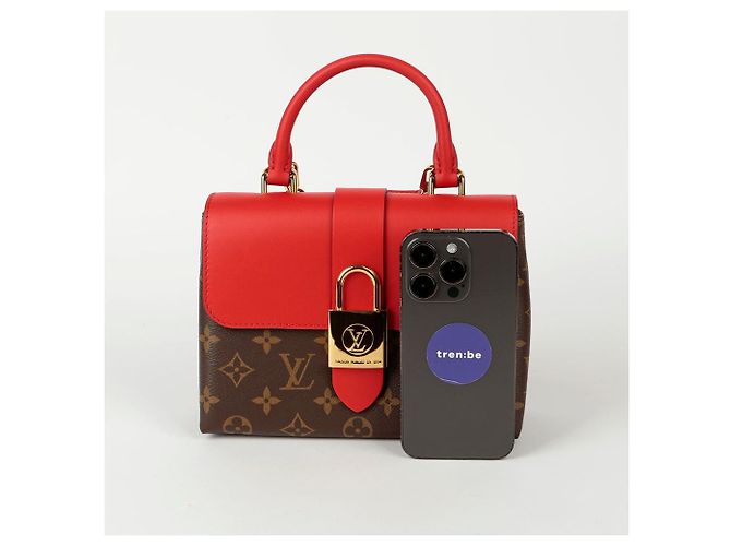 Louis Vuitton Borsa Tote e a Spalla Rocky BB Rosso - vista 8