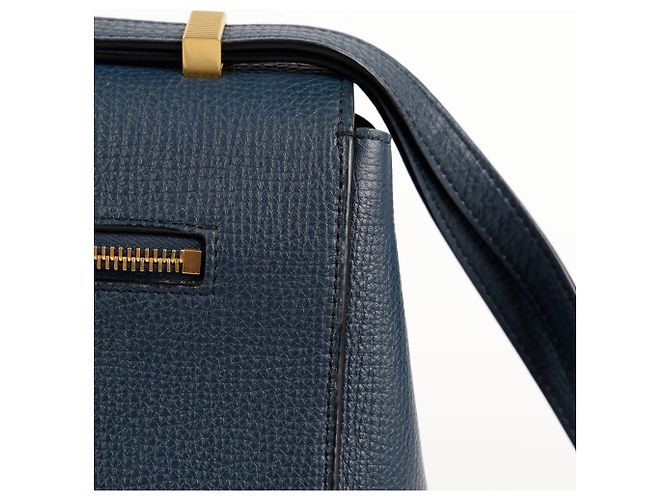 Bottega Veneta Borsa a Spalla e Crossbody Angle Small Blu - vista 9