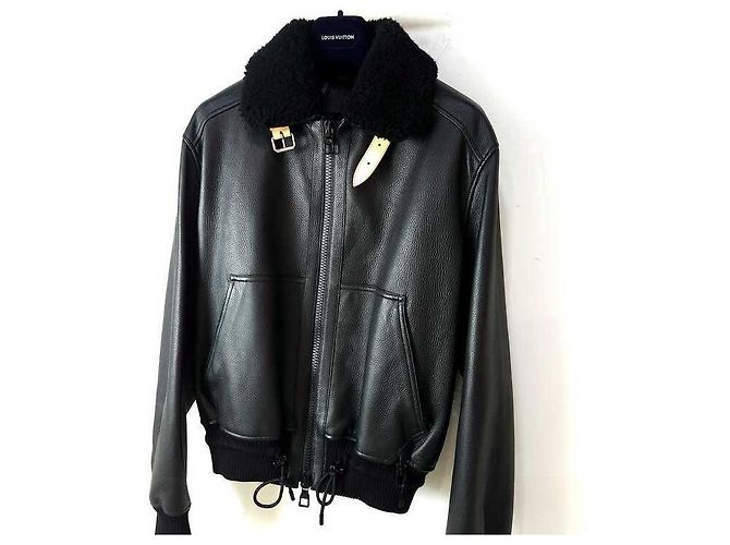 Louis Vuitton Aviator-Lammfell-Lederjacke Mehrfarben - Ansicht 2