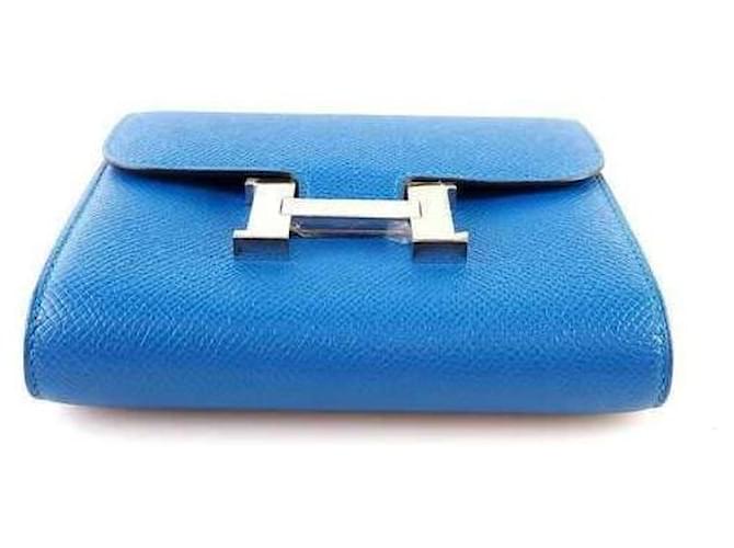 Hermès Appsong Constance Geldbörse Blau - Ansicht 4