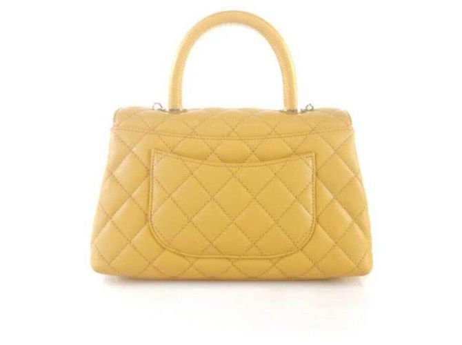 Chanel Borsa Tote Caviar Coco Handle Borsa a Spalla D'oro - vista 4